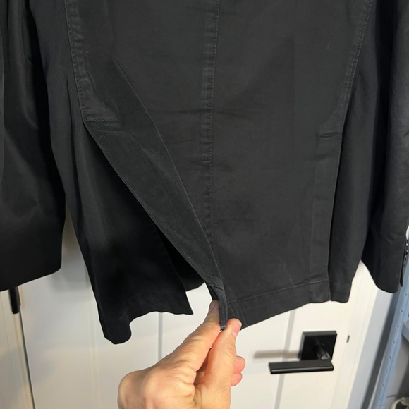 KROON Mens Black Cotton Blend Blazer Jacket Woven Lined Size 42L - Picture 11 of 16